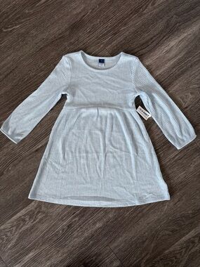 Toddler Old Navy Light Blue Ribbed Long Sleeve Dress Size 5T